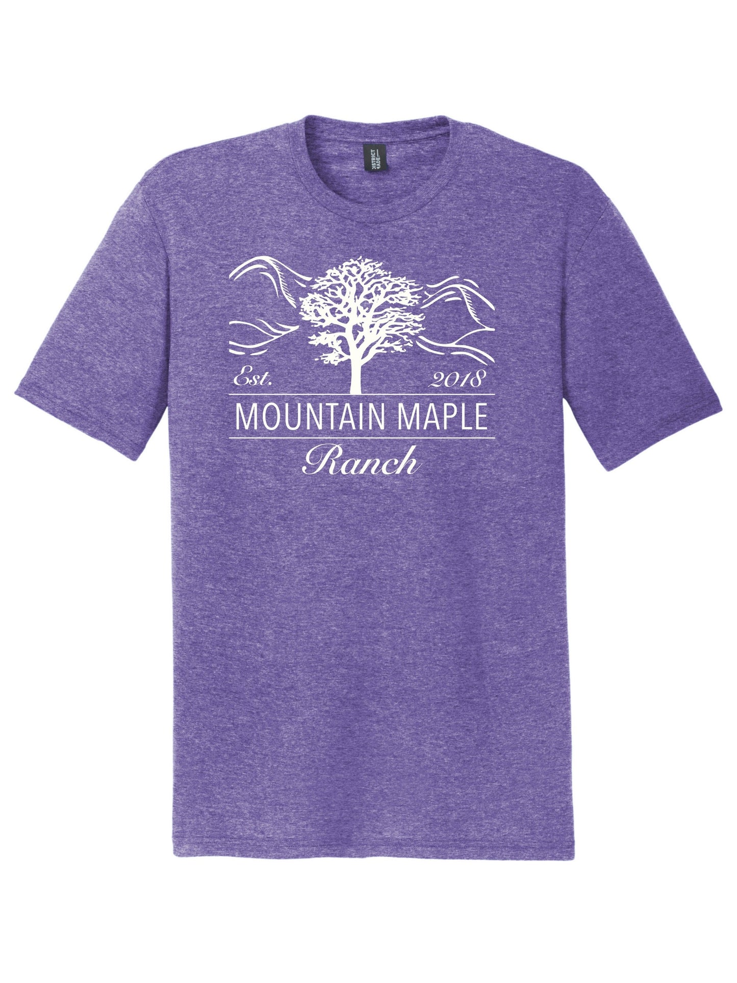 Maple Mountain White Logo Tri-blend T-shirt