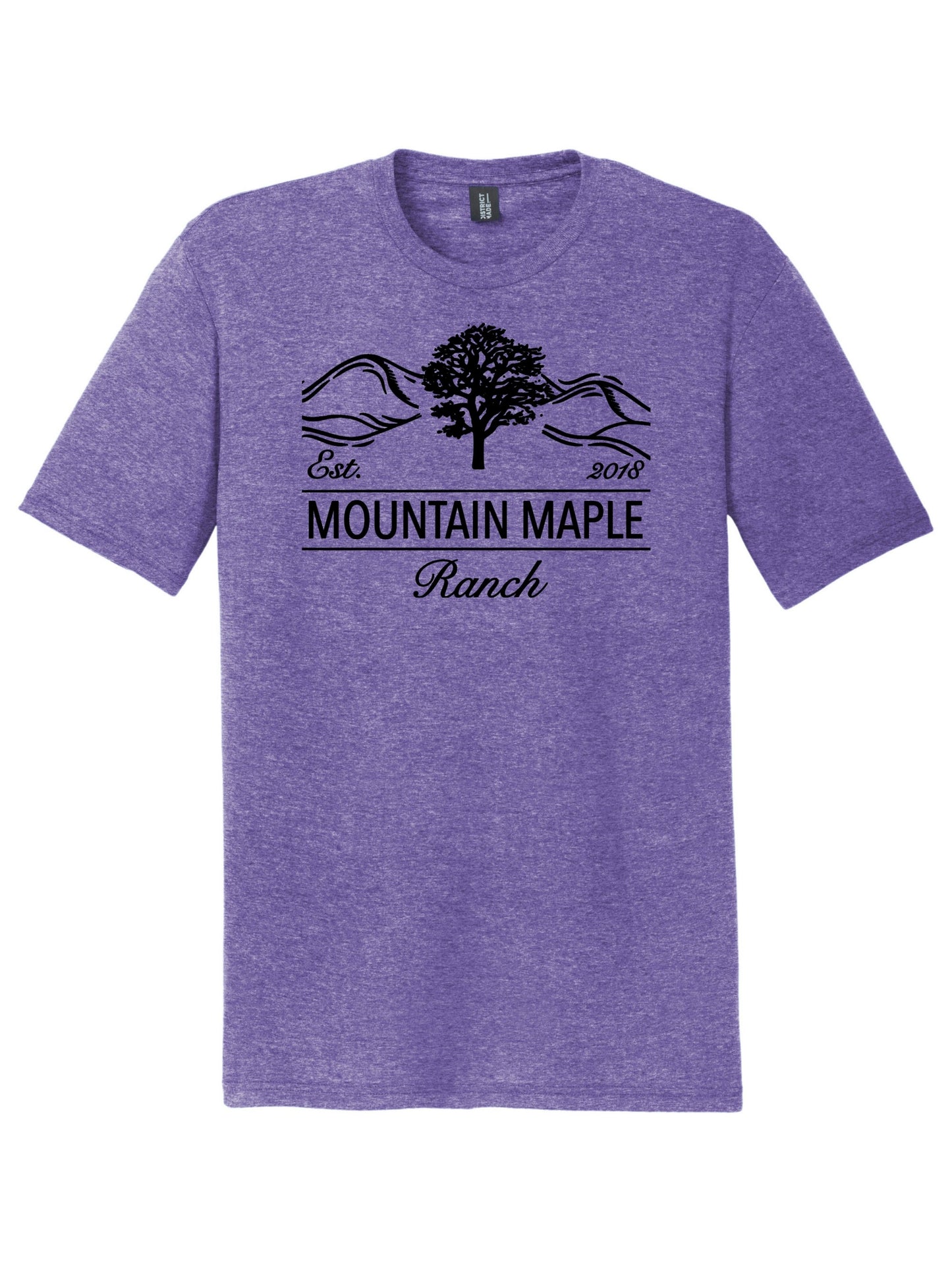 Maple Mountain Black Logo Tri-blend T-shirt