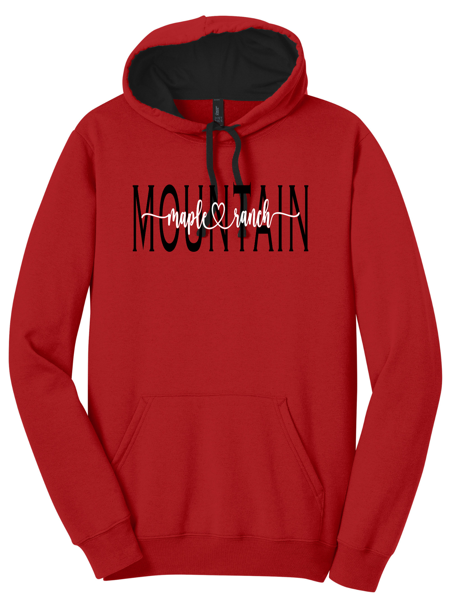 Mountain Maple Black Cursive Hoodie