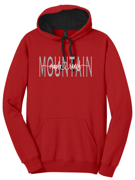 Mountain Maple Silver Cursive Hoodie