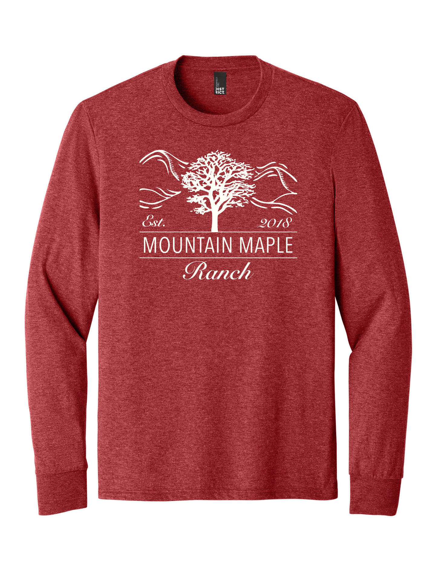 Mountain Maple Logo Tri-blend Long Sleeve T-shirt