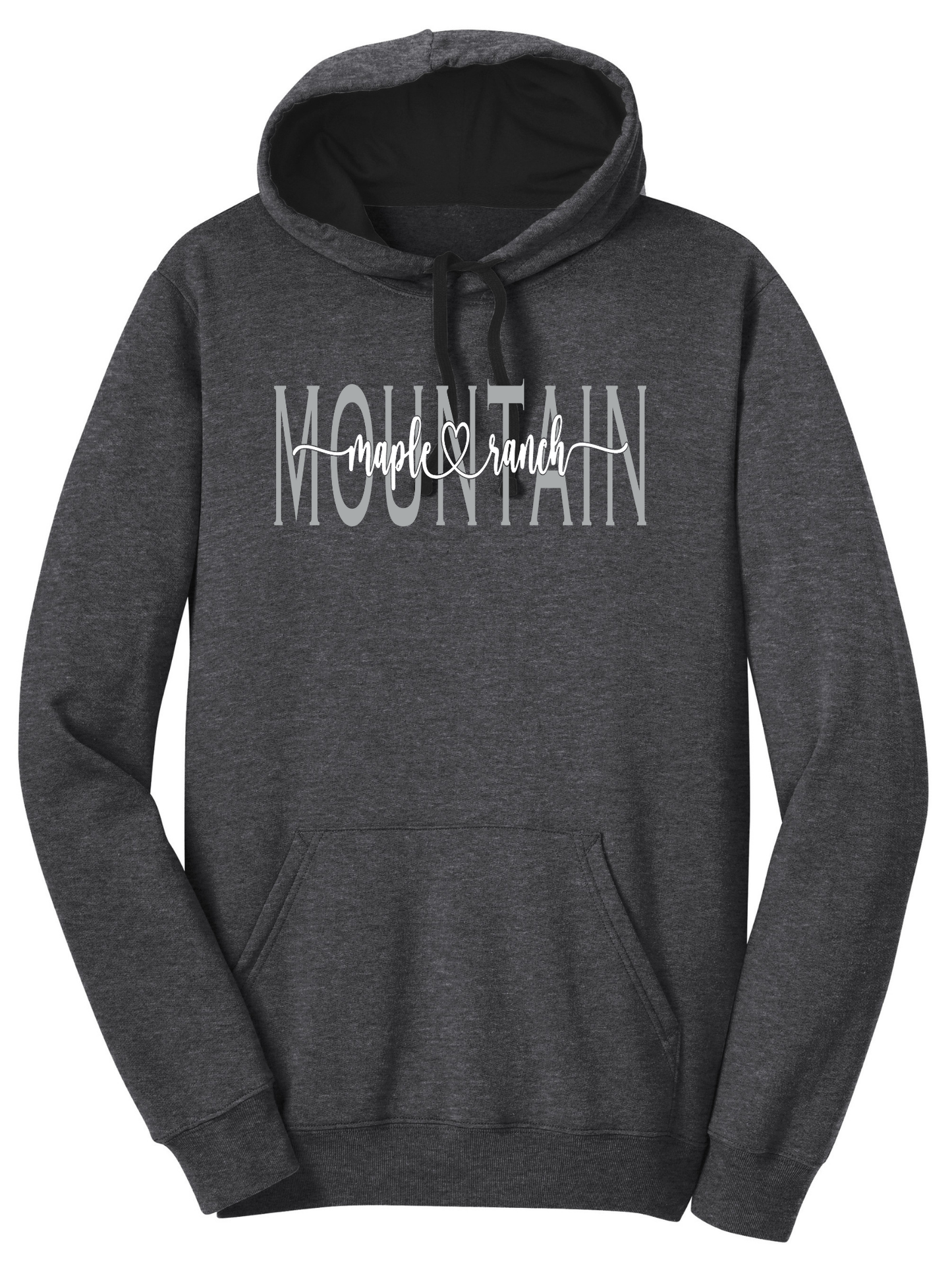 Mountain Maple Silver Cursive Hoodie