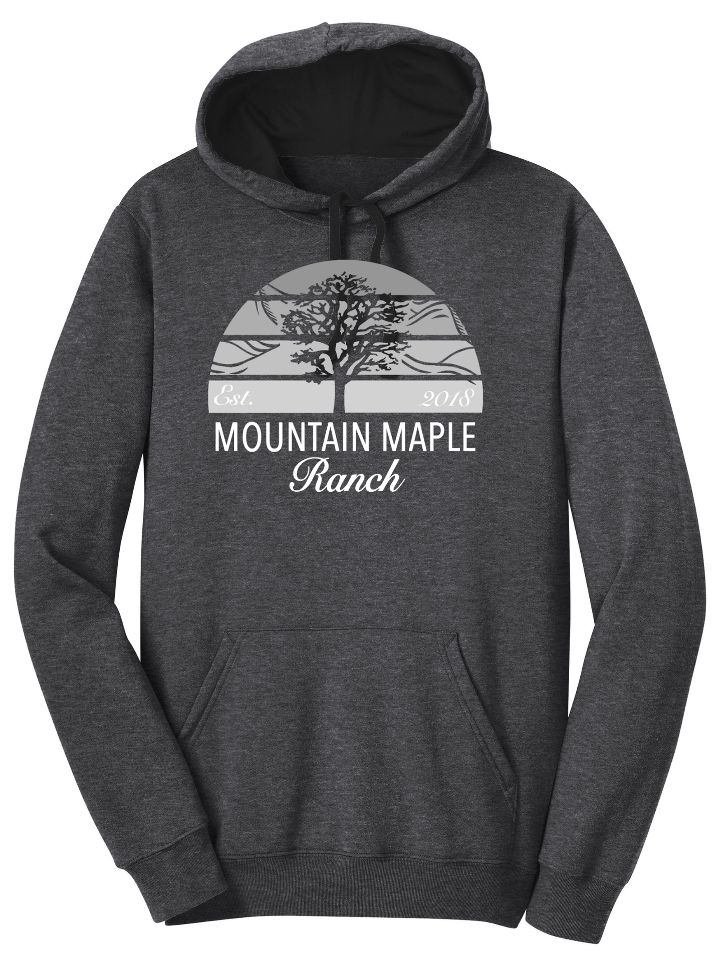 Mountain Maple Gray Tree Hoodie