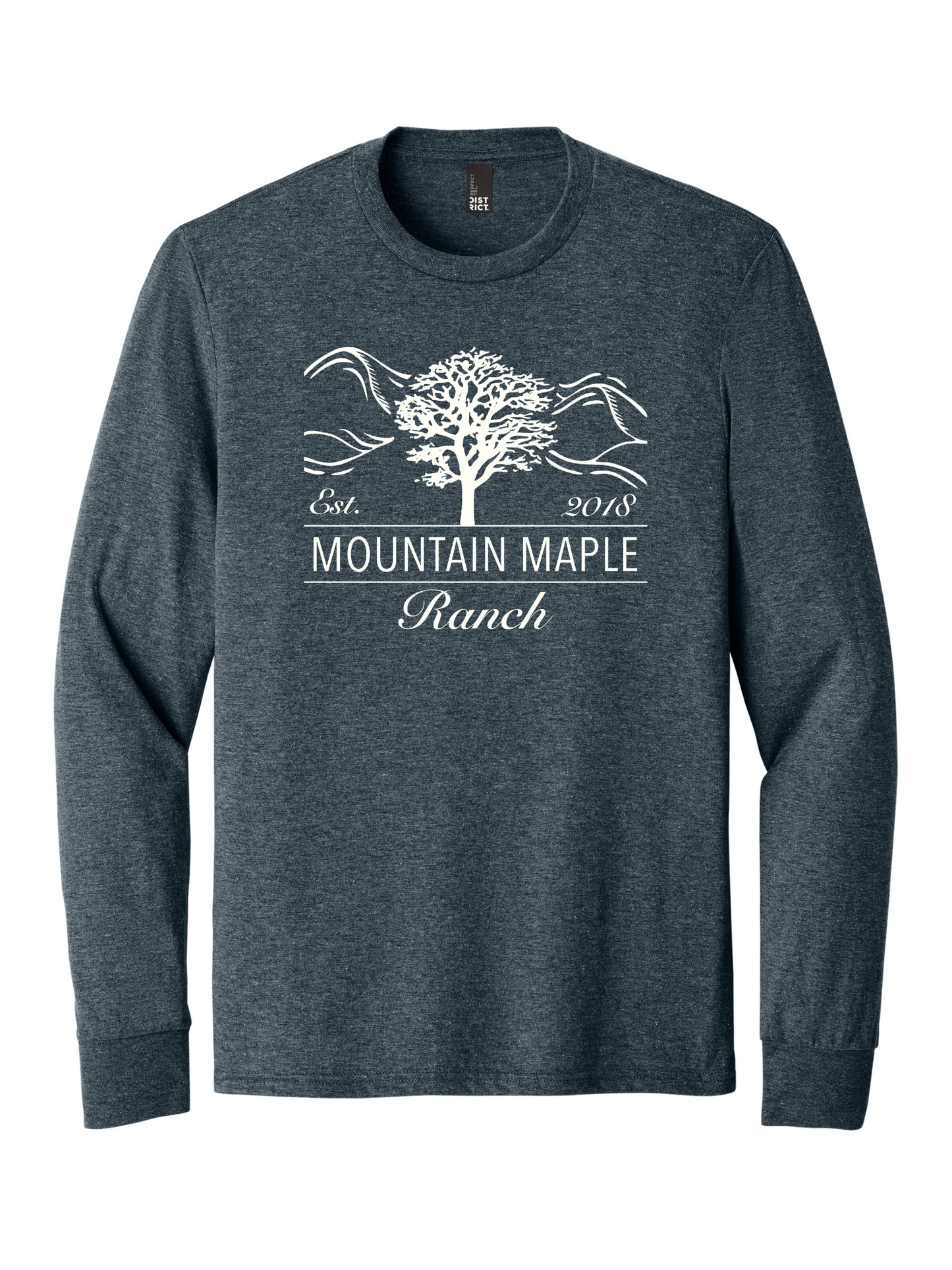 Mountain Maple Logo Tri-blend Long Sleeve T-shirt