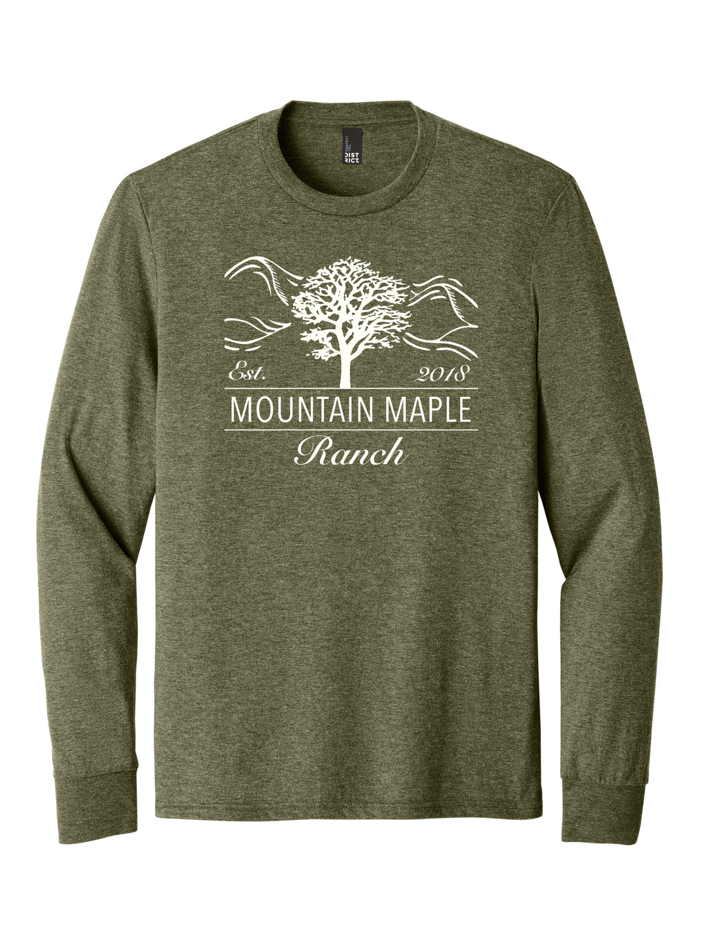 Mountain Maple Logo Tri-blend Long Sleeve T-shirt