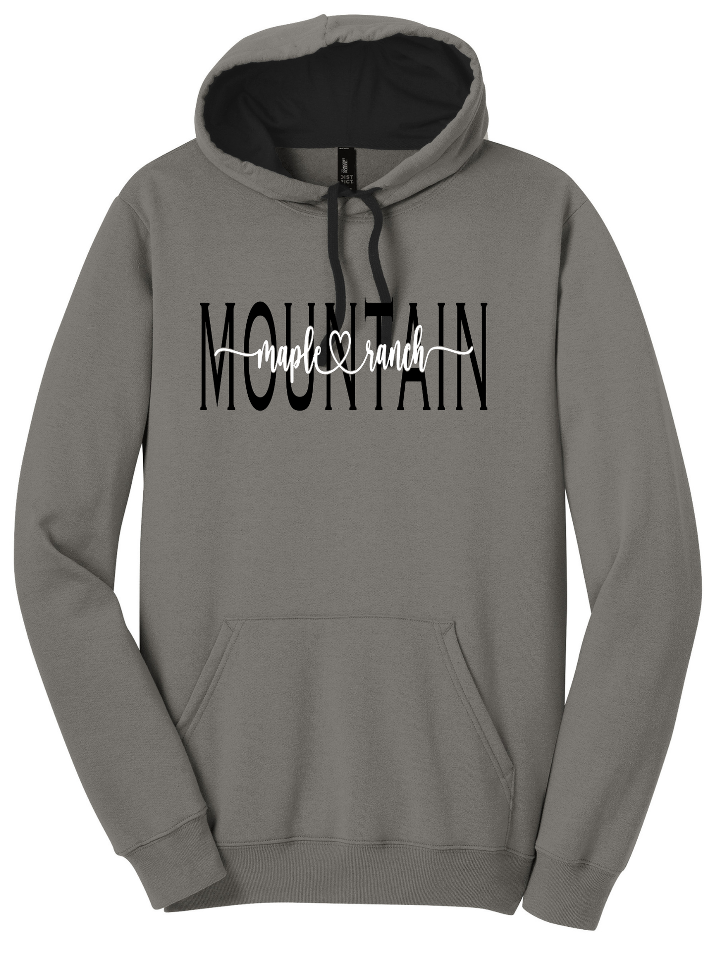 Mountain Maple Black Cursive Hoodie