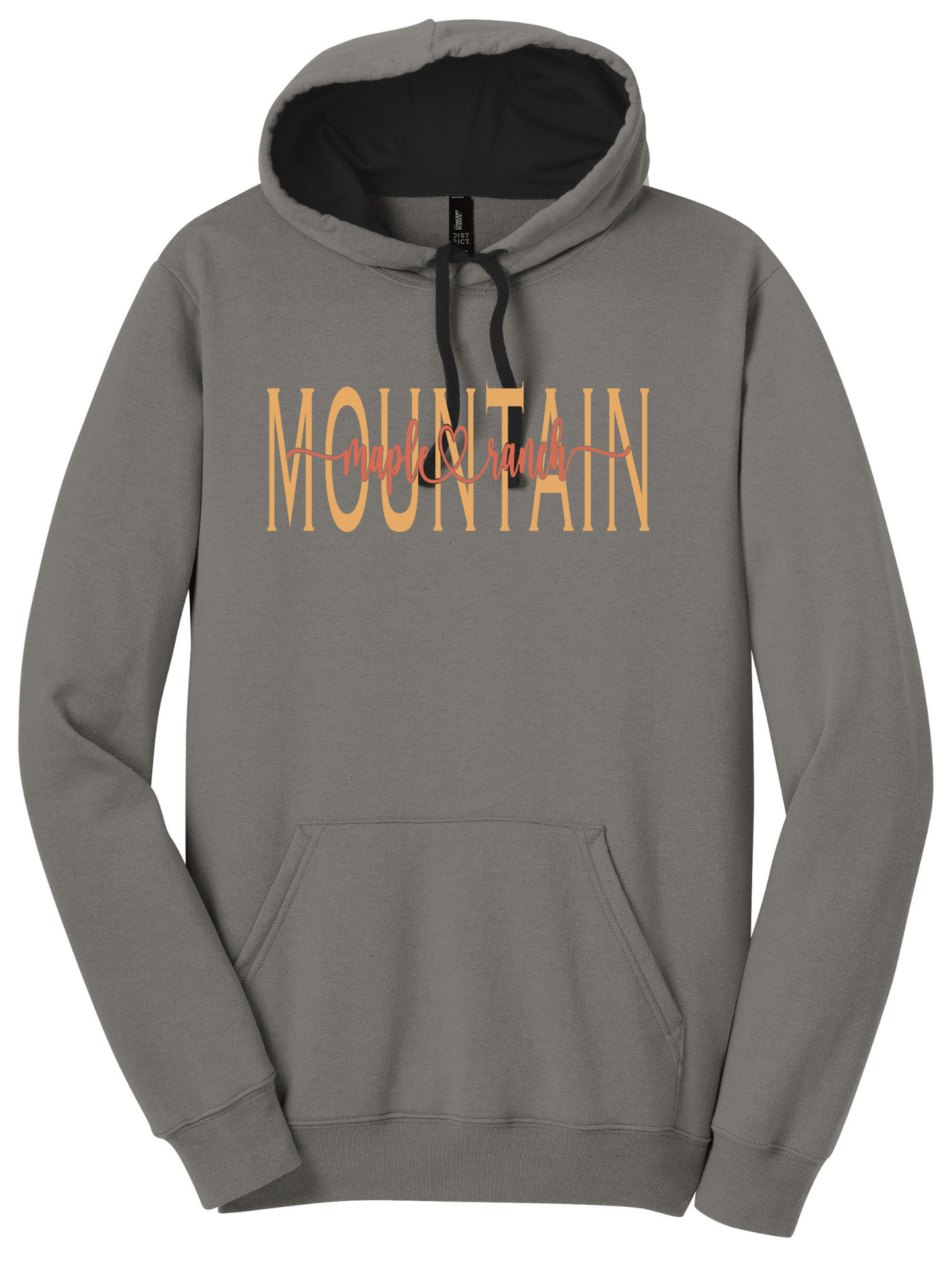 Mountain Maple Peach on Orange Hoodie