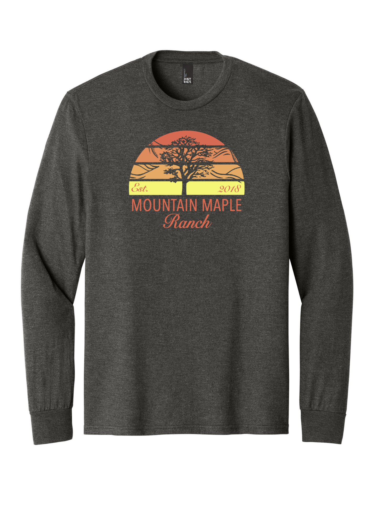 Orange Sunset Tri-blend Long Sleeve T-shirt