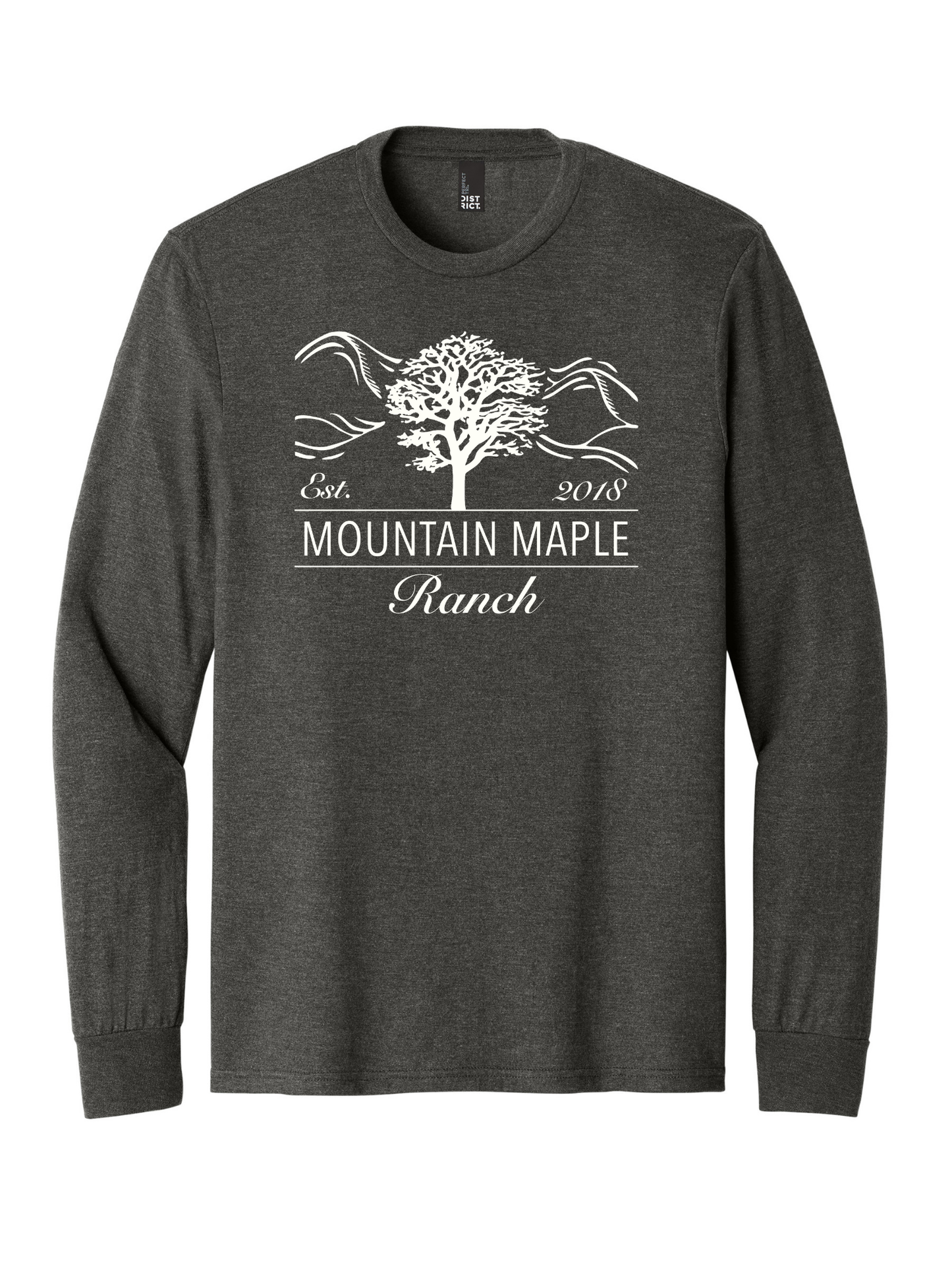 Mountain Maple Logo Tri-blend Long Sleeve T-shirt