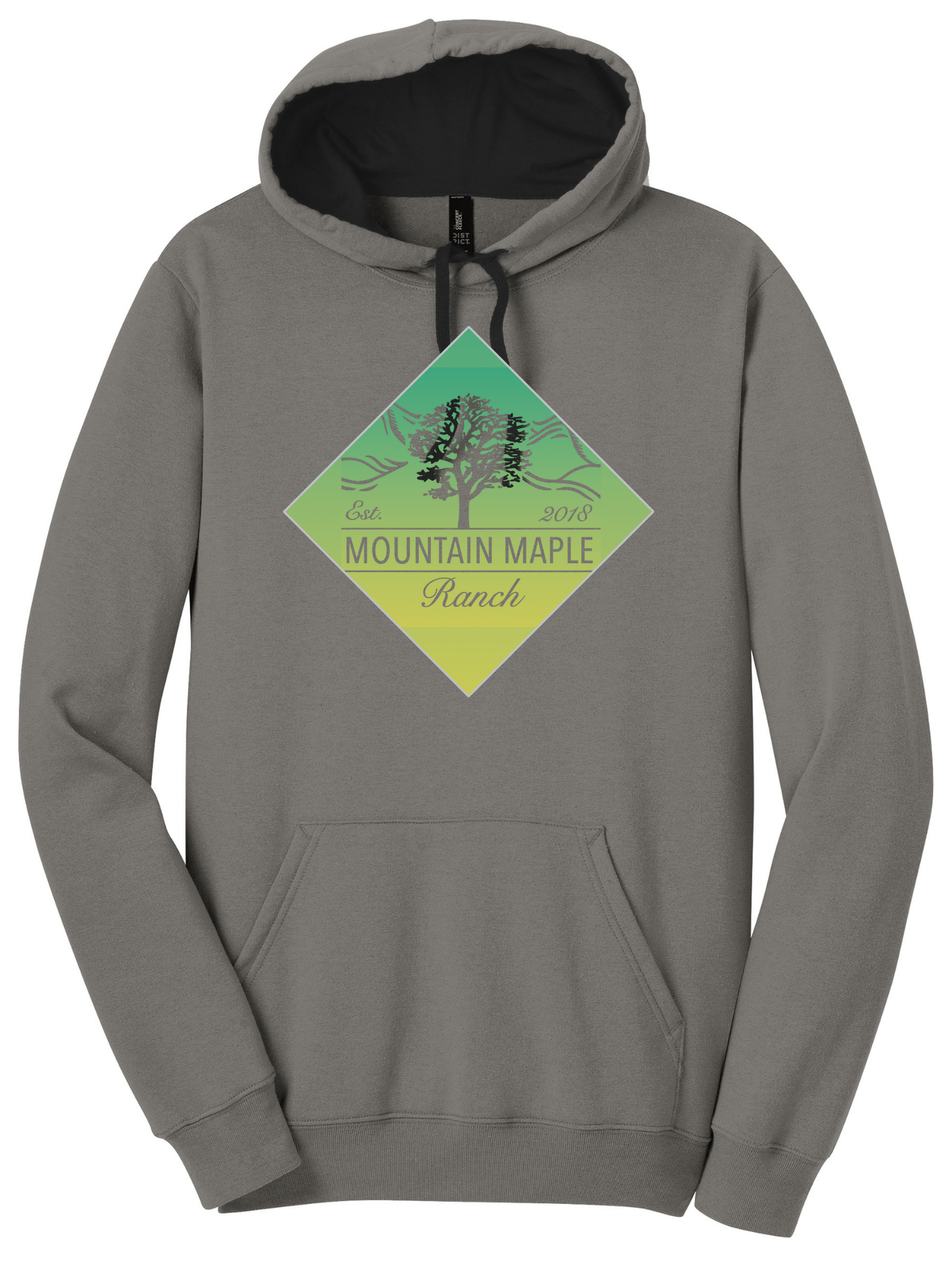 Mountain Maple Green Gradient Diamond Hoodie