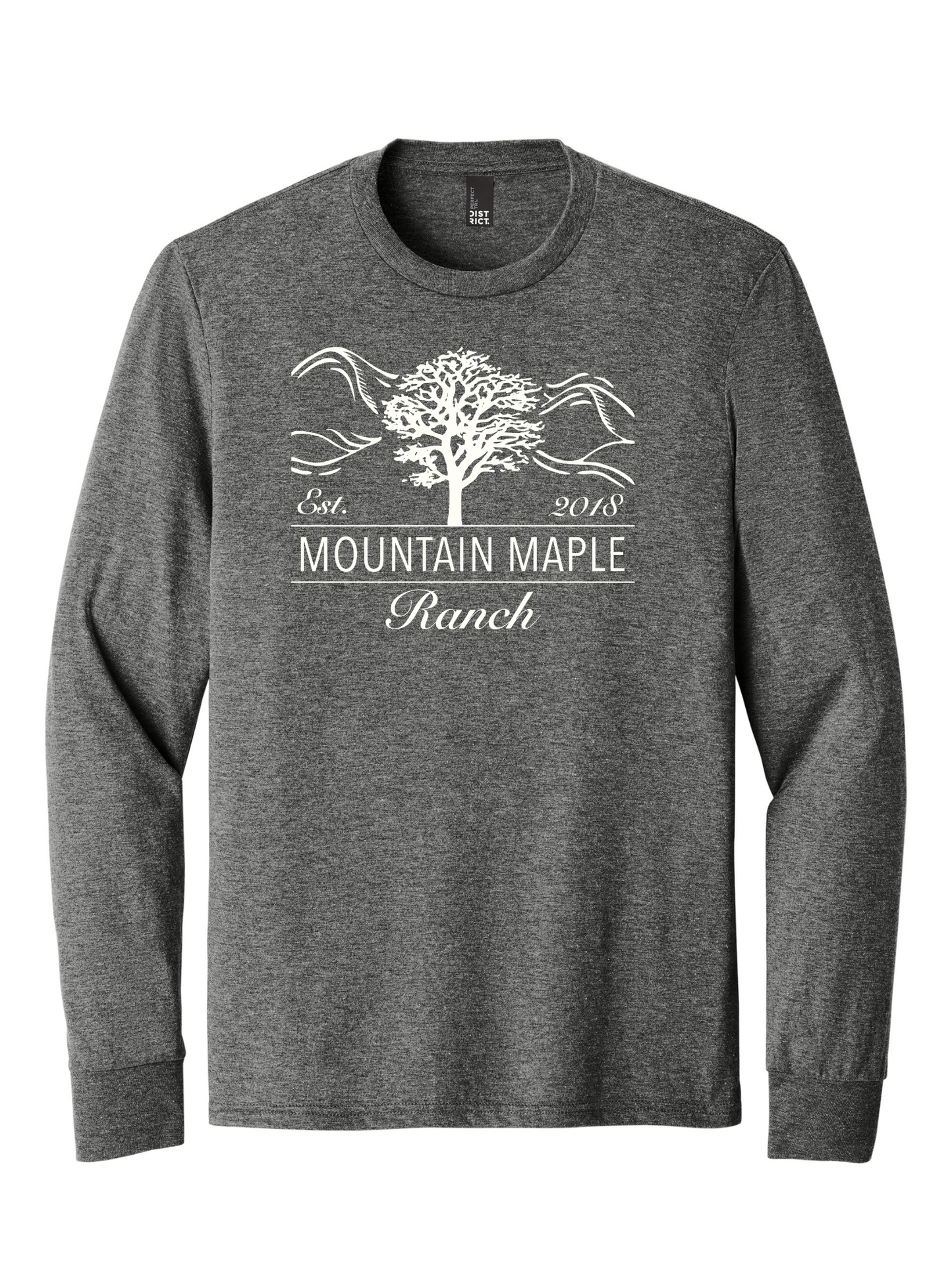 Mountain Maple Logo Tri-blend Long Sleeve T-shirt