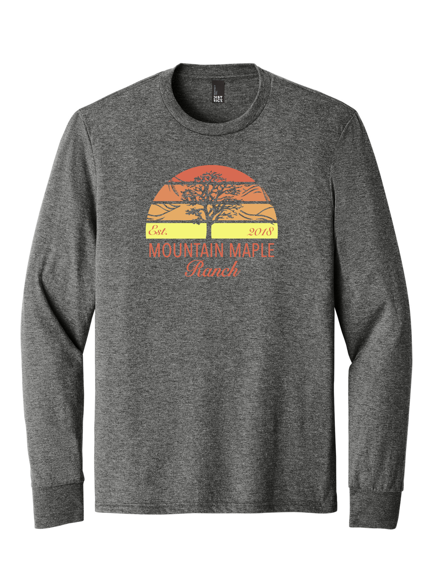 Orange Sunset Tri-blend Long Sleeve T-shirt