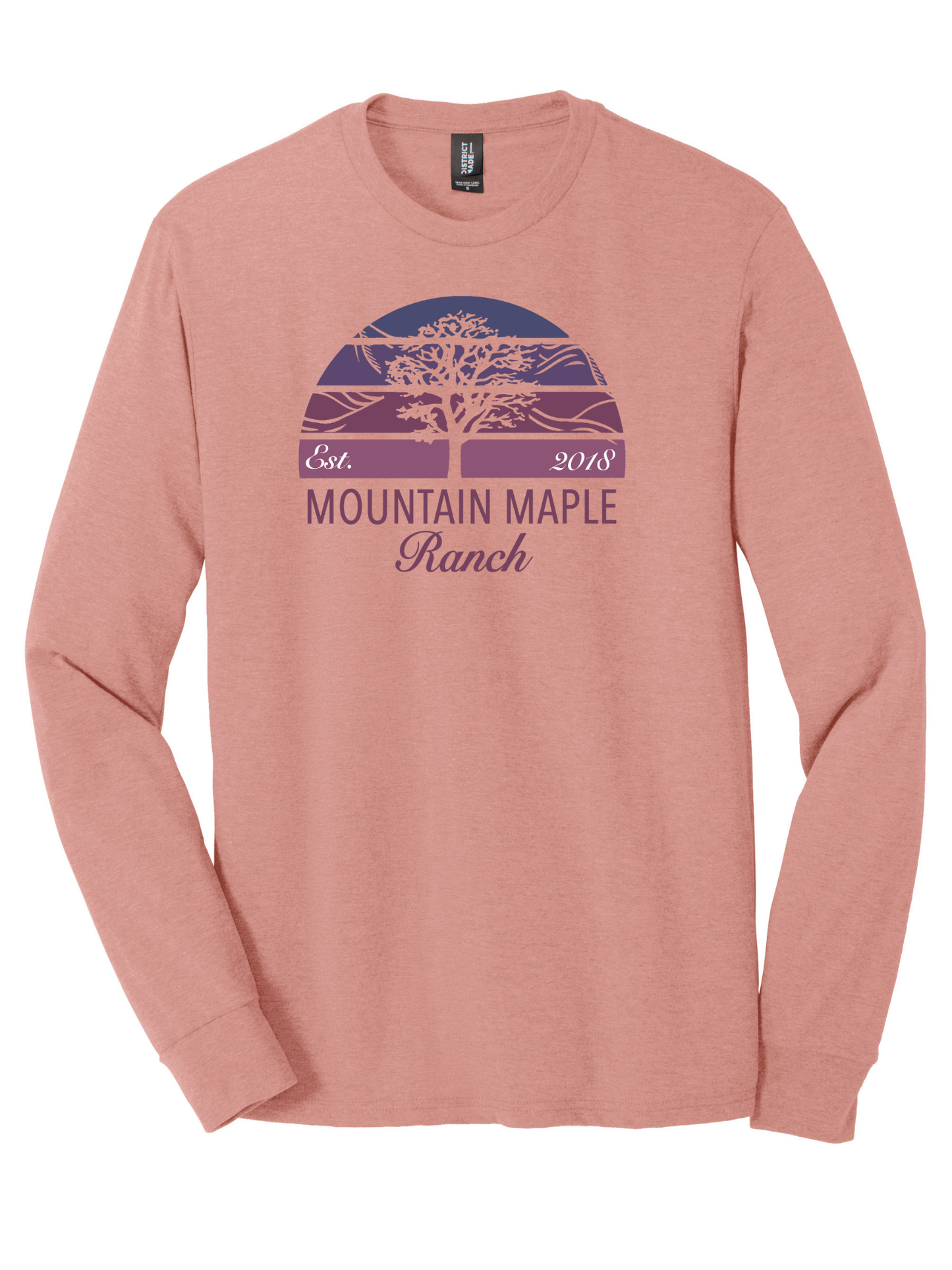 Purple Sunset Tri-blend Long Sleeve T-shirt