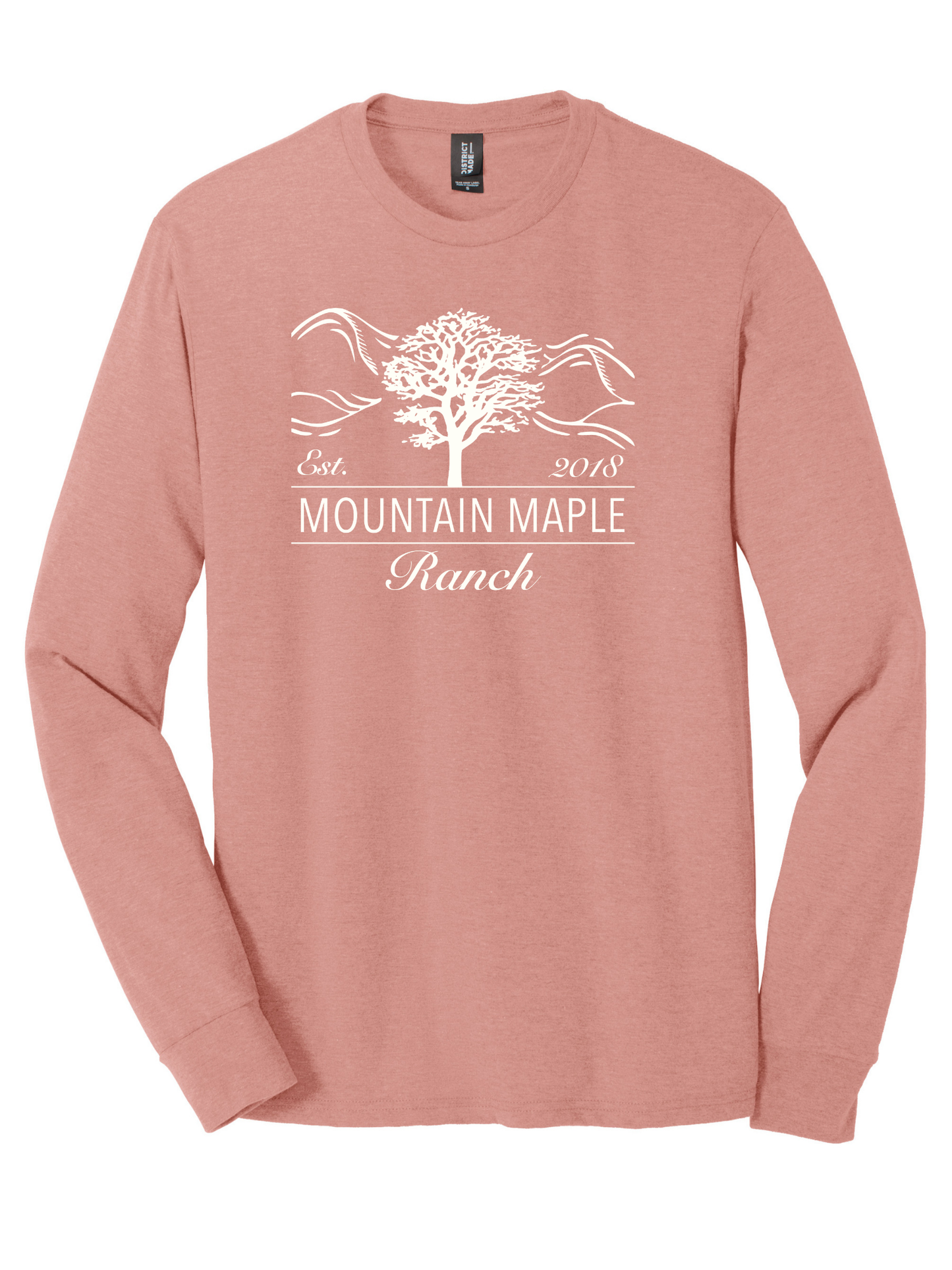 Mountain Maple Logo Tri-blend Long Sleeve T-shirt