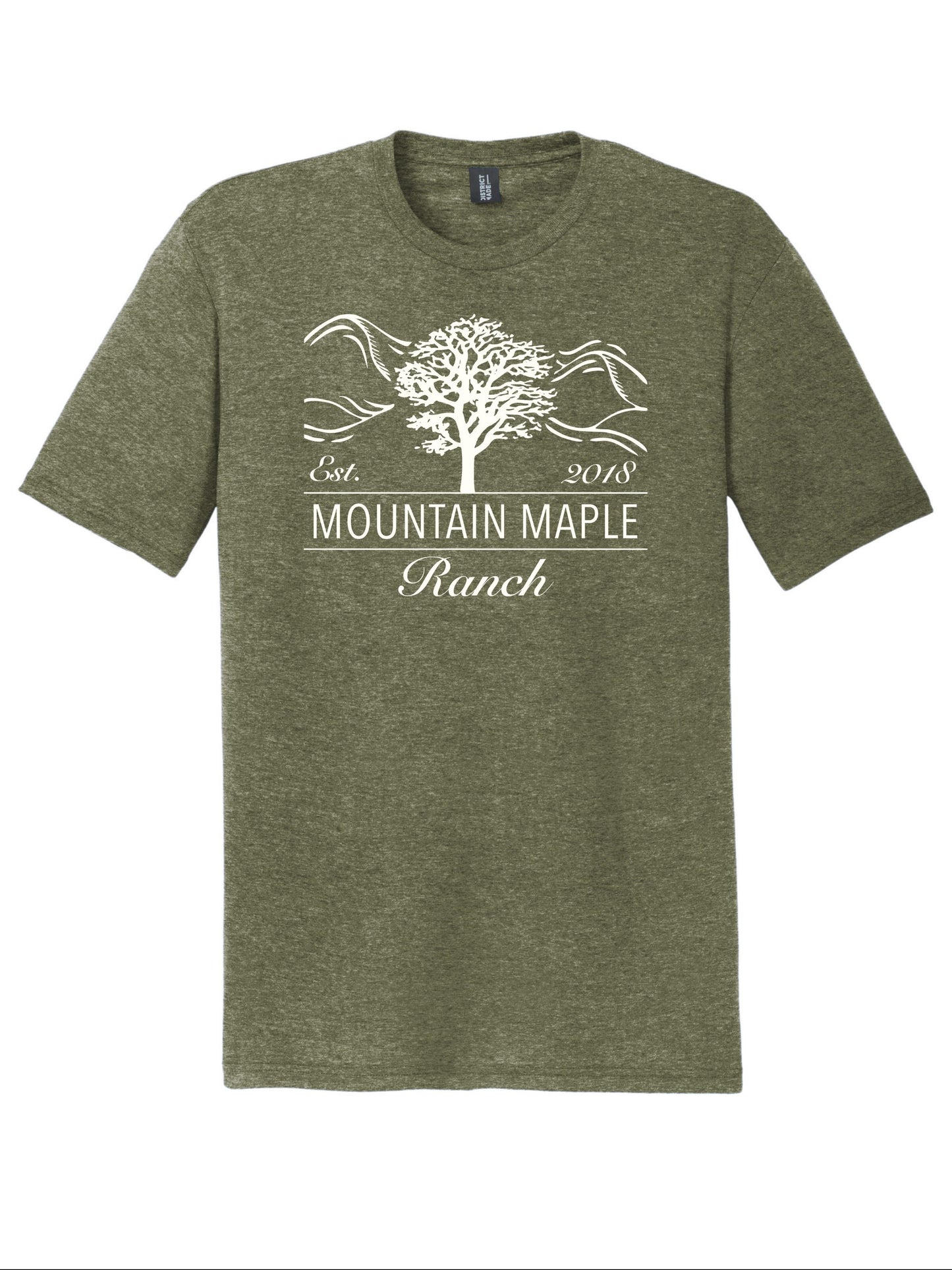 Maple Mountain White Logo Tri-blend T-shirt