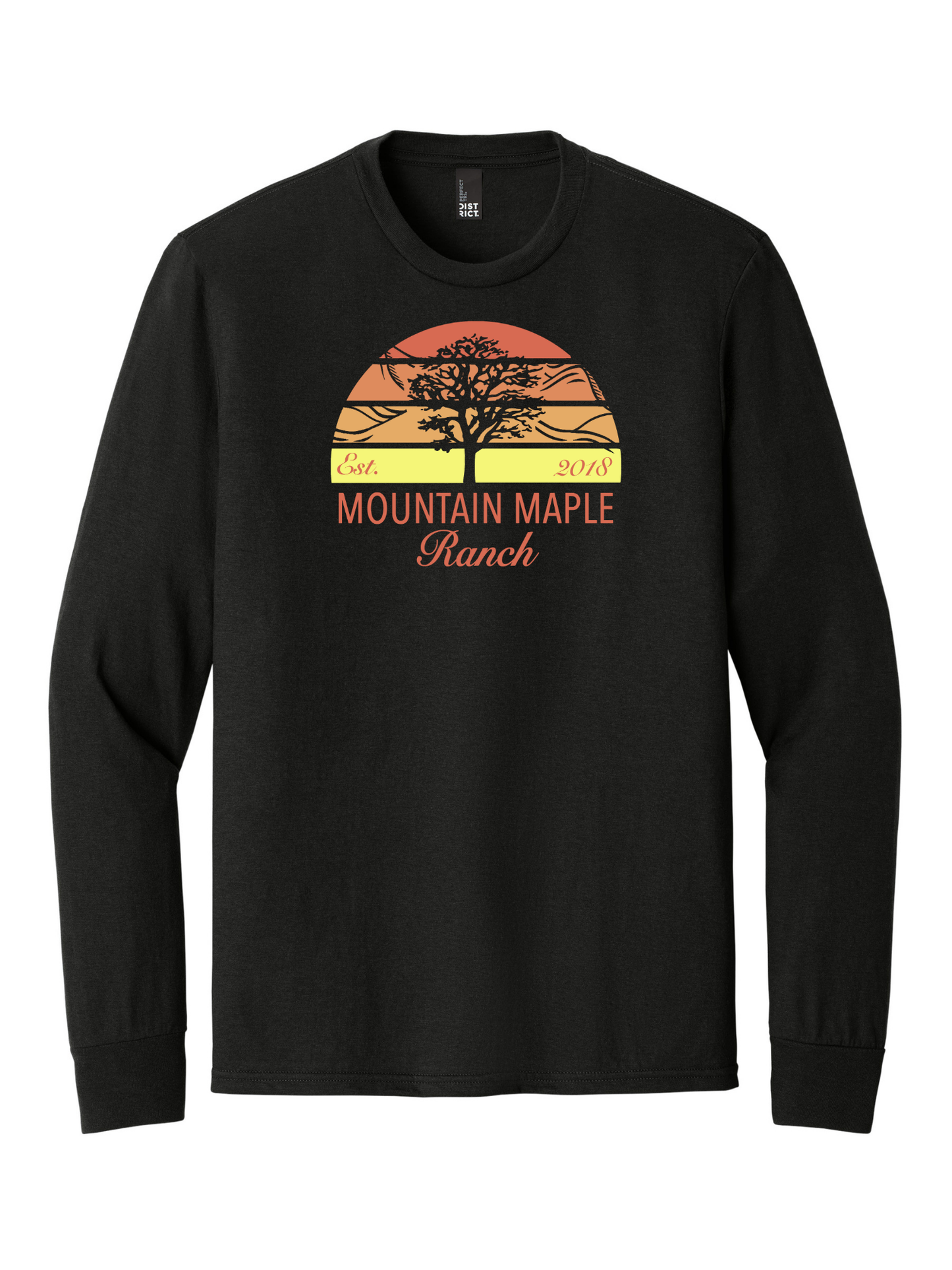 Orange Sunset Tri-blend Long Sleeve T-shirt