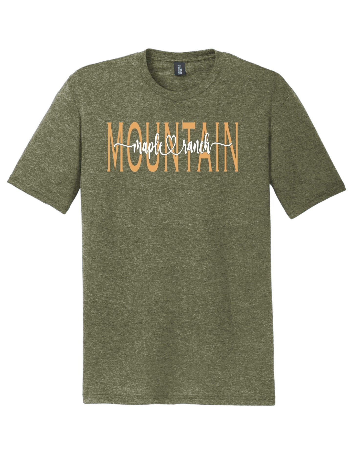 Maple Mountain Colored Cursive Tri-blend T-shirt