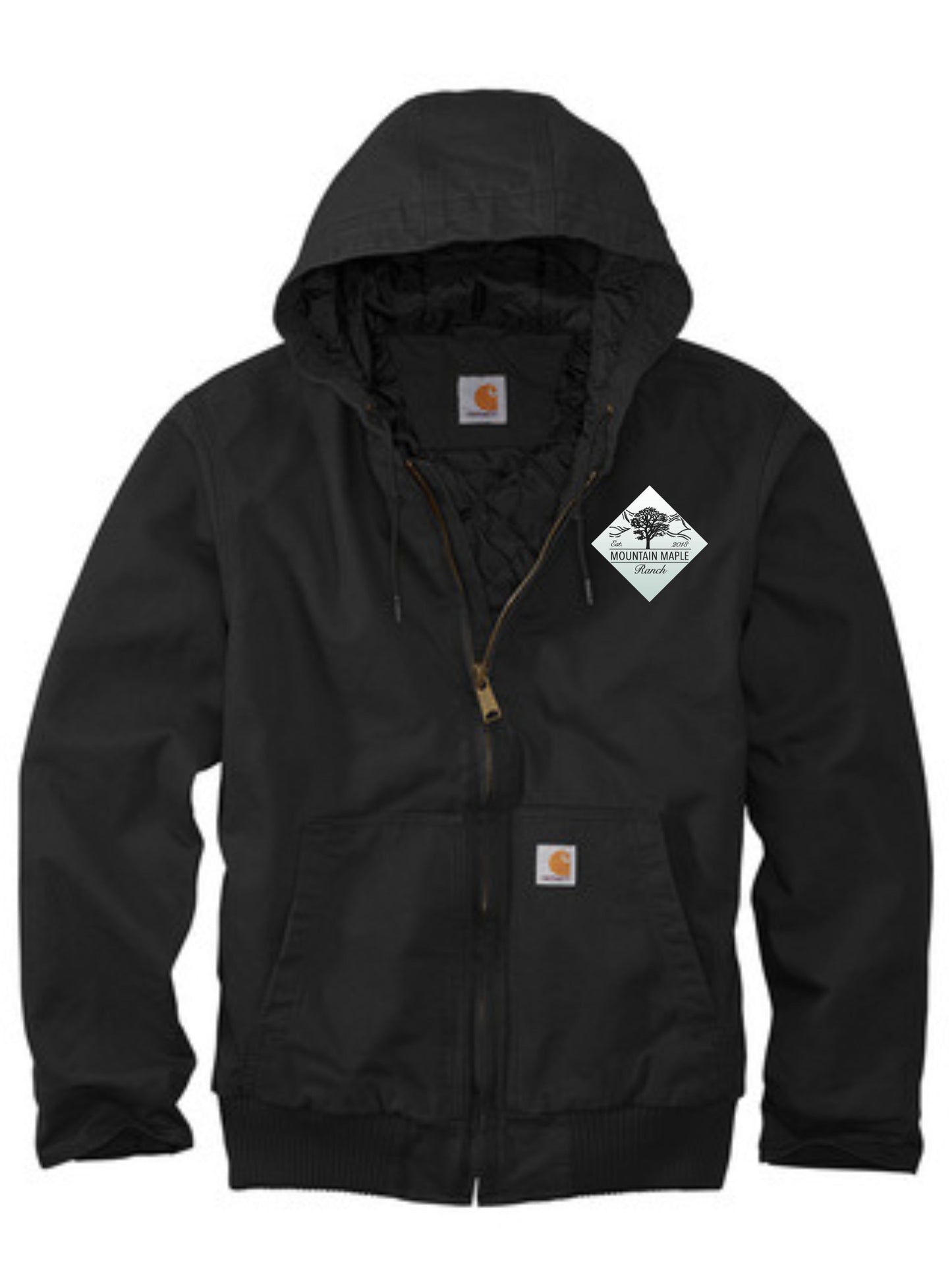 White Gradient Diamond Carhartt® Washed Duck Active Jac