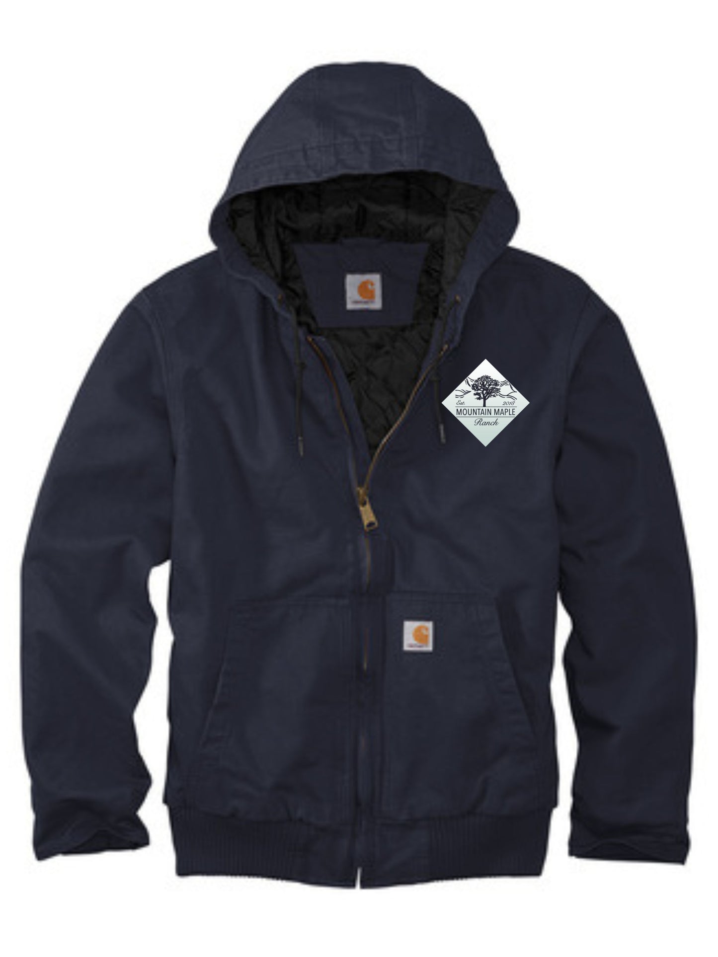 White Gradient Diamond Carhartt® Washed Duck Active Jac