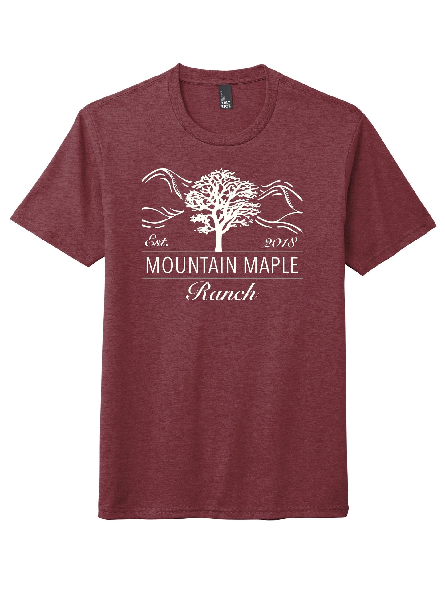 Maple Mountain White Logo Tri-blend T-shirt