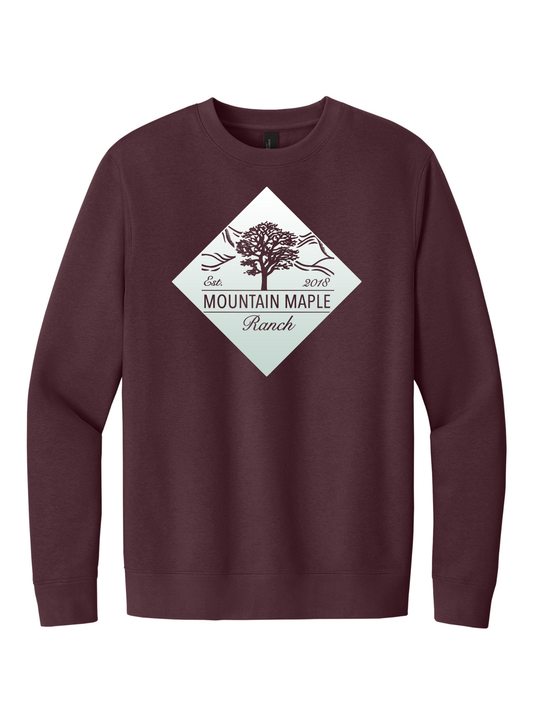 Mountain Maple White Diamond Crewneck