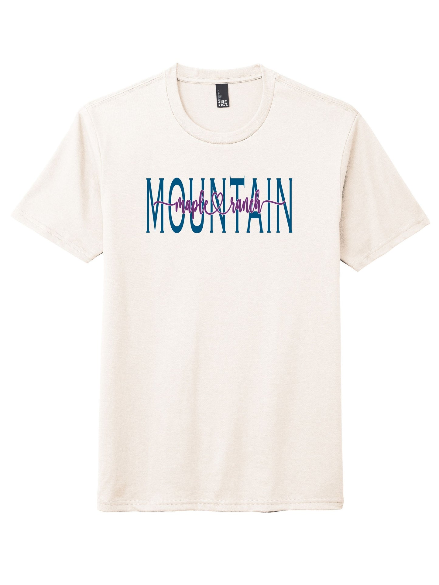 Maple Mountain Colored Cursive Tri-blend T-shirt