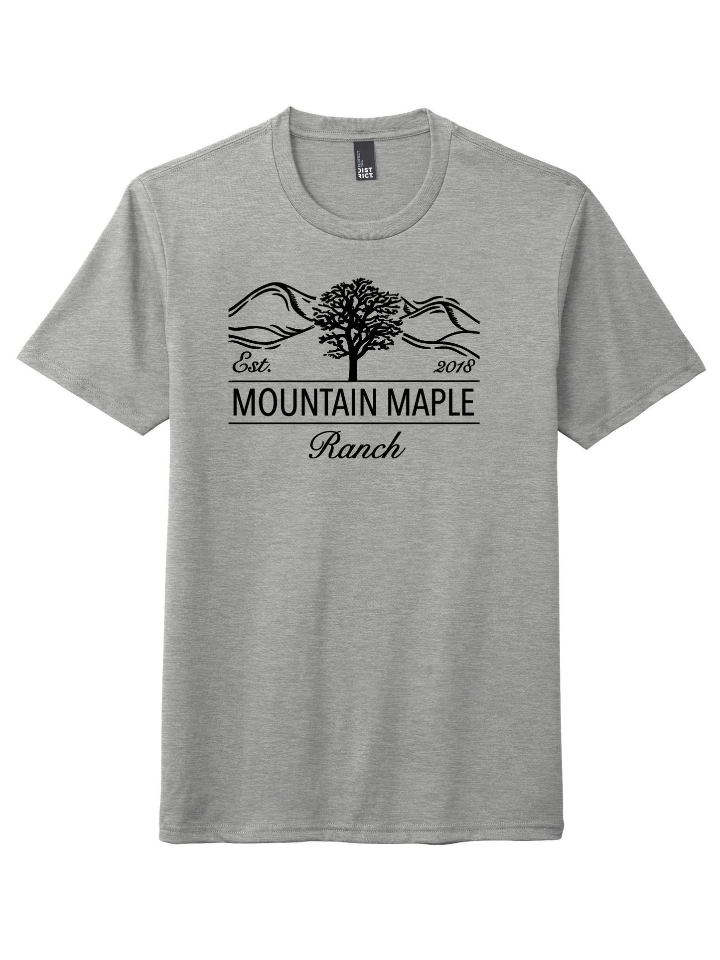 Maple Mountain Black Logo Tri-blend T-shirt