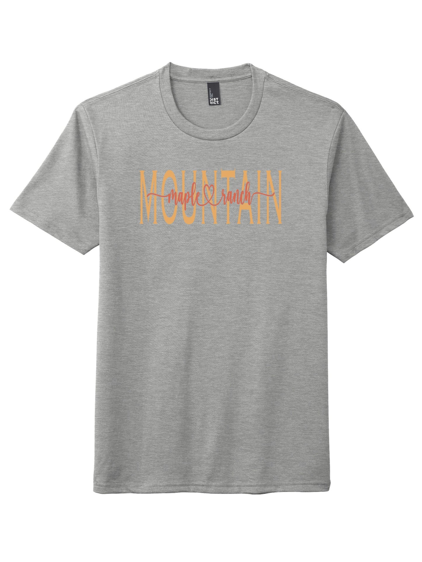 Maple Mountain Colored Cursive Tri-blend T-shirt