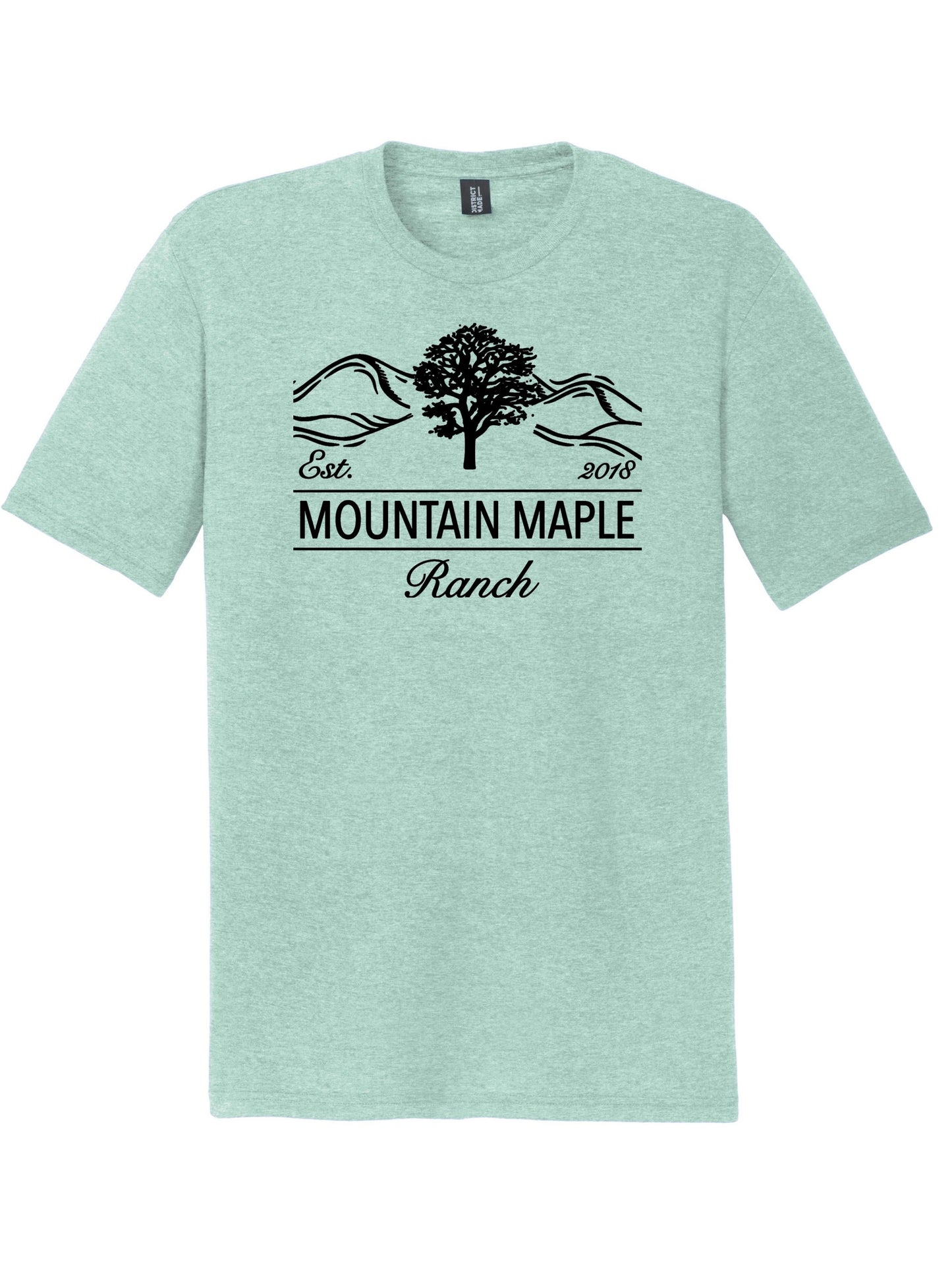 Maple Mountain Black Logo Tri-blend T-shirt