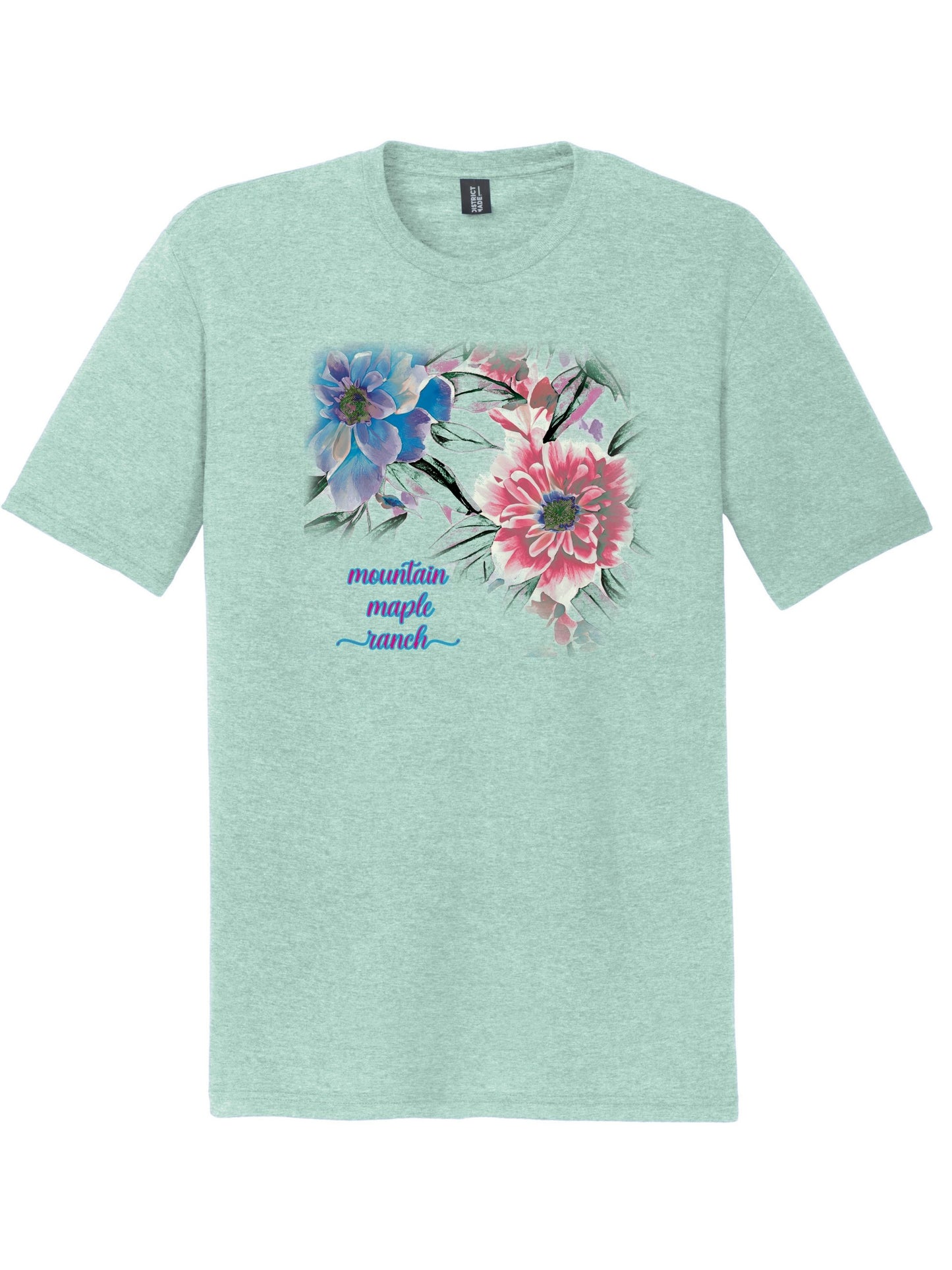 Watercolor Floral Tri-blend T-shirt