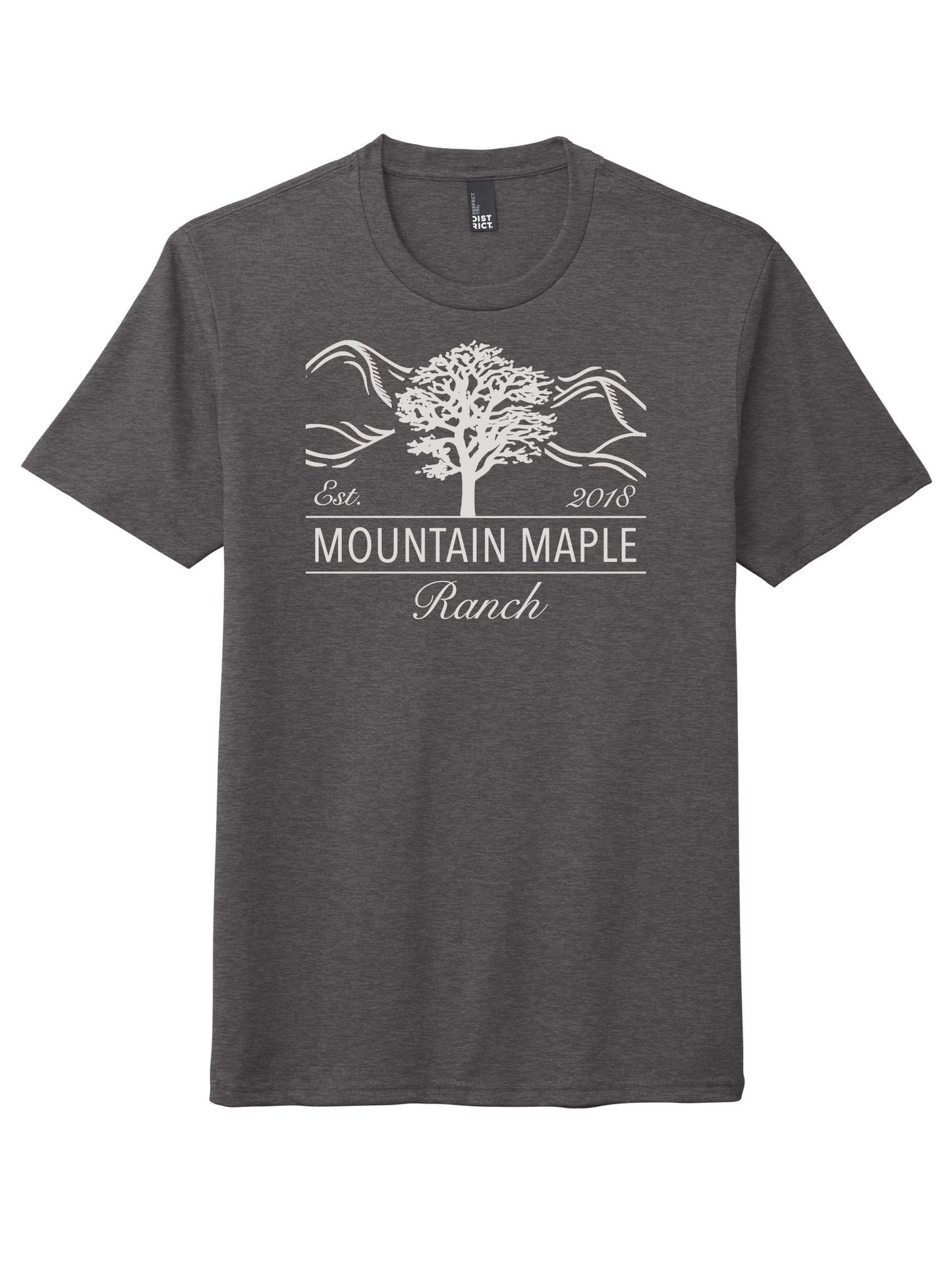 Maple Mountain White Logo Tri-blend T-shirt