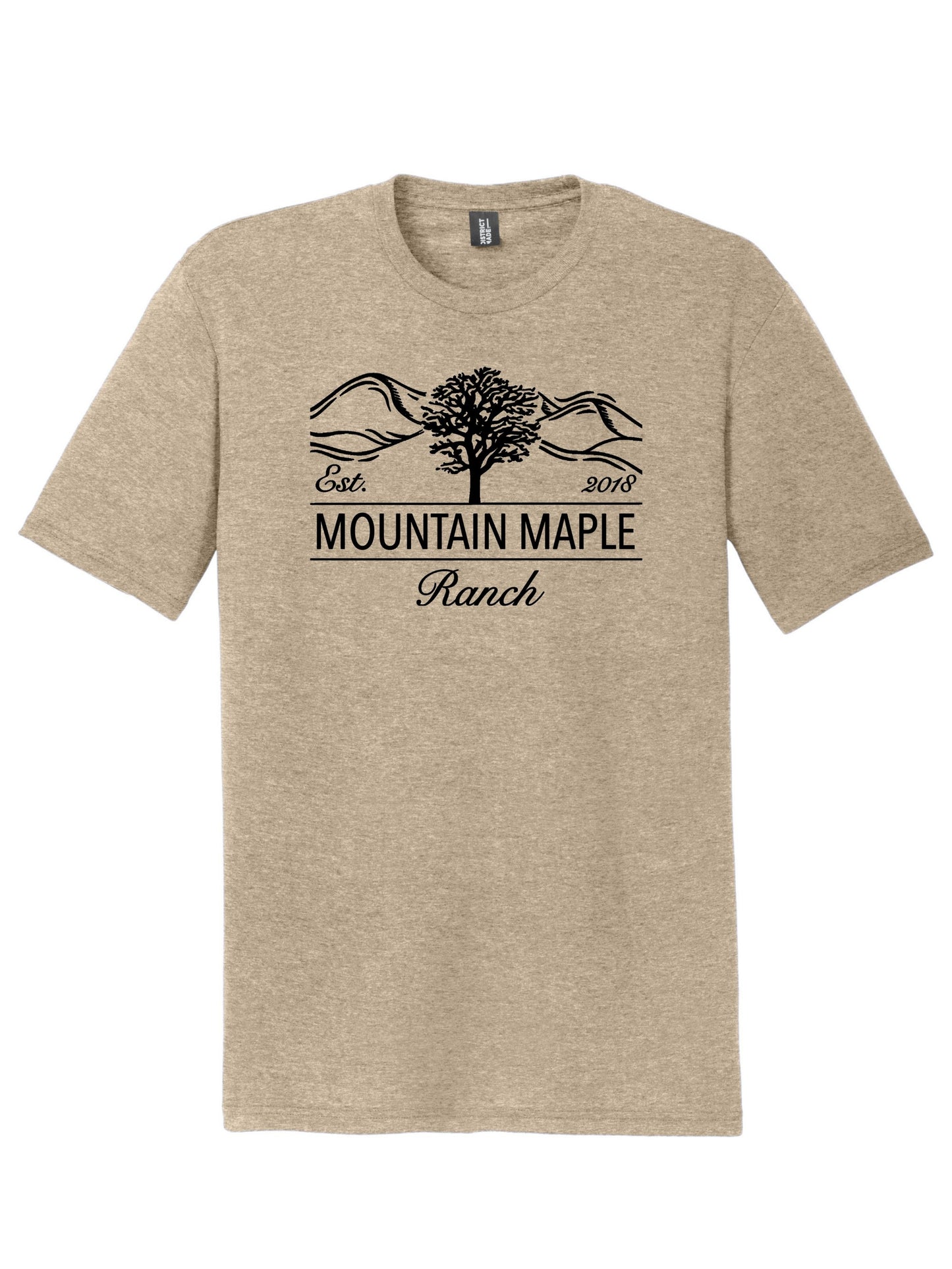 Maple Mountain Black Logo Tri-blend T-shirt