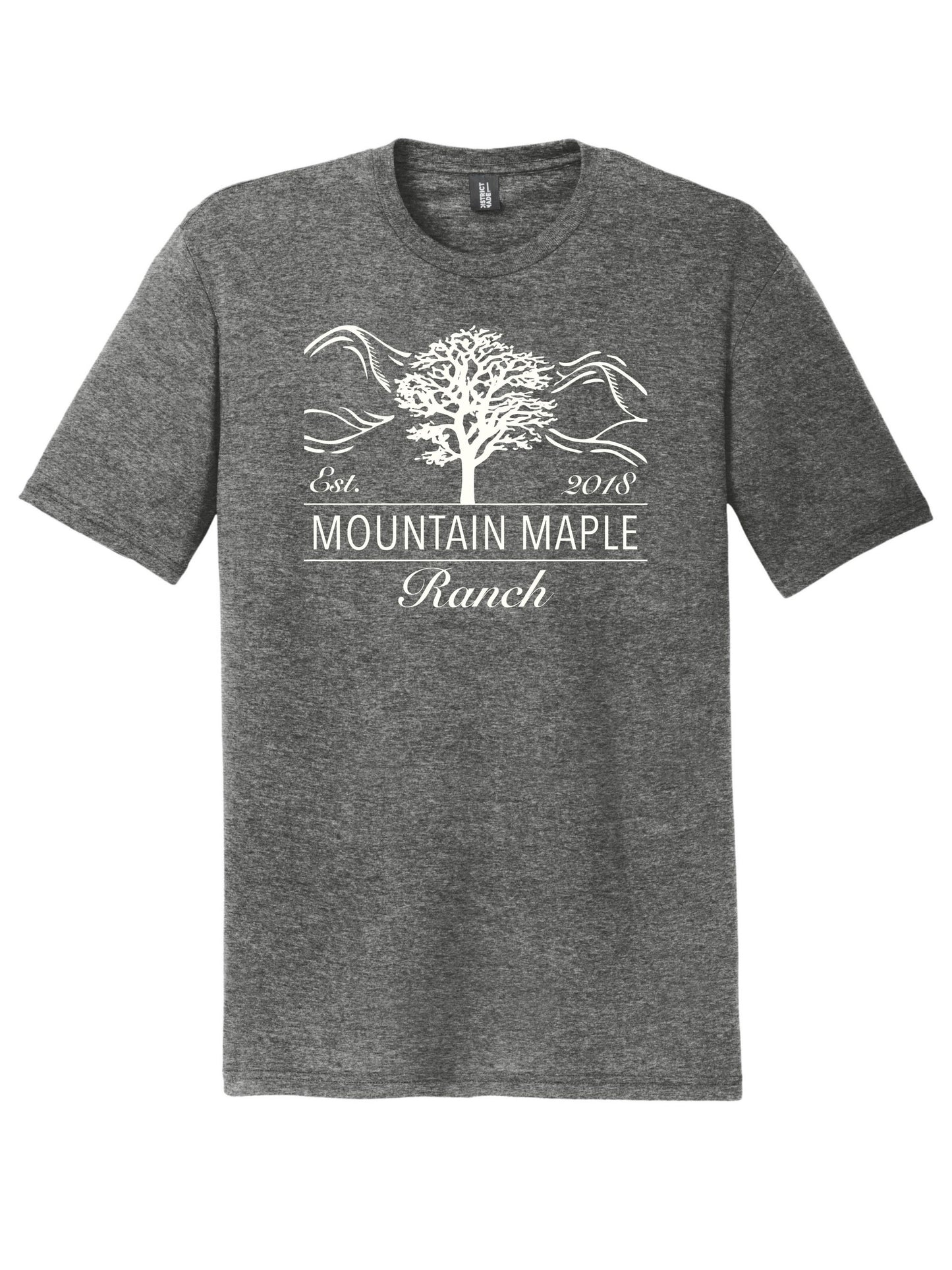 Maple Mountain White Logo Tri-blend T-shirt