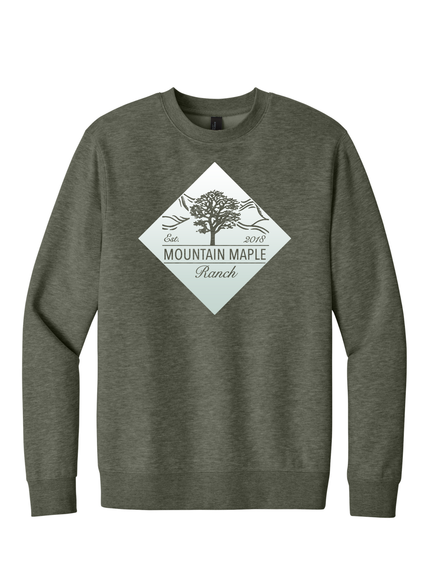 Mountain Maple White Diamond Crewneck