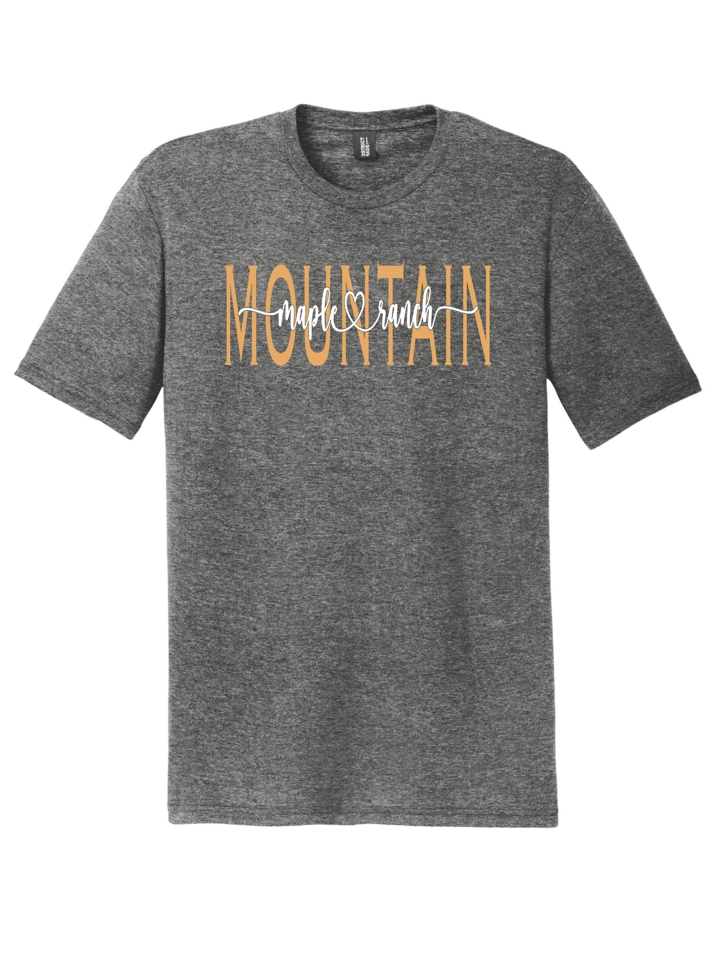 Maple Mountain Colored Cursive Tri-blend T-shirt