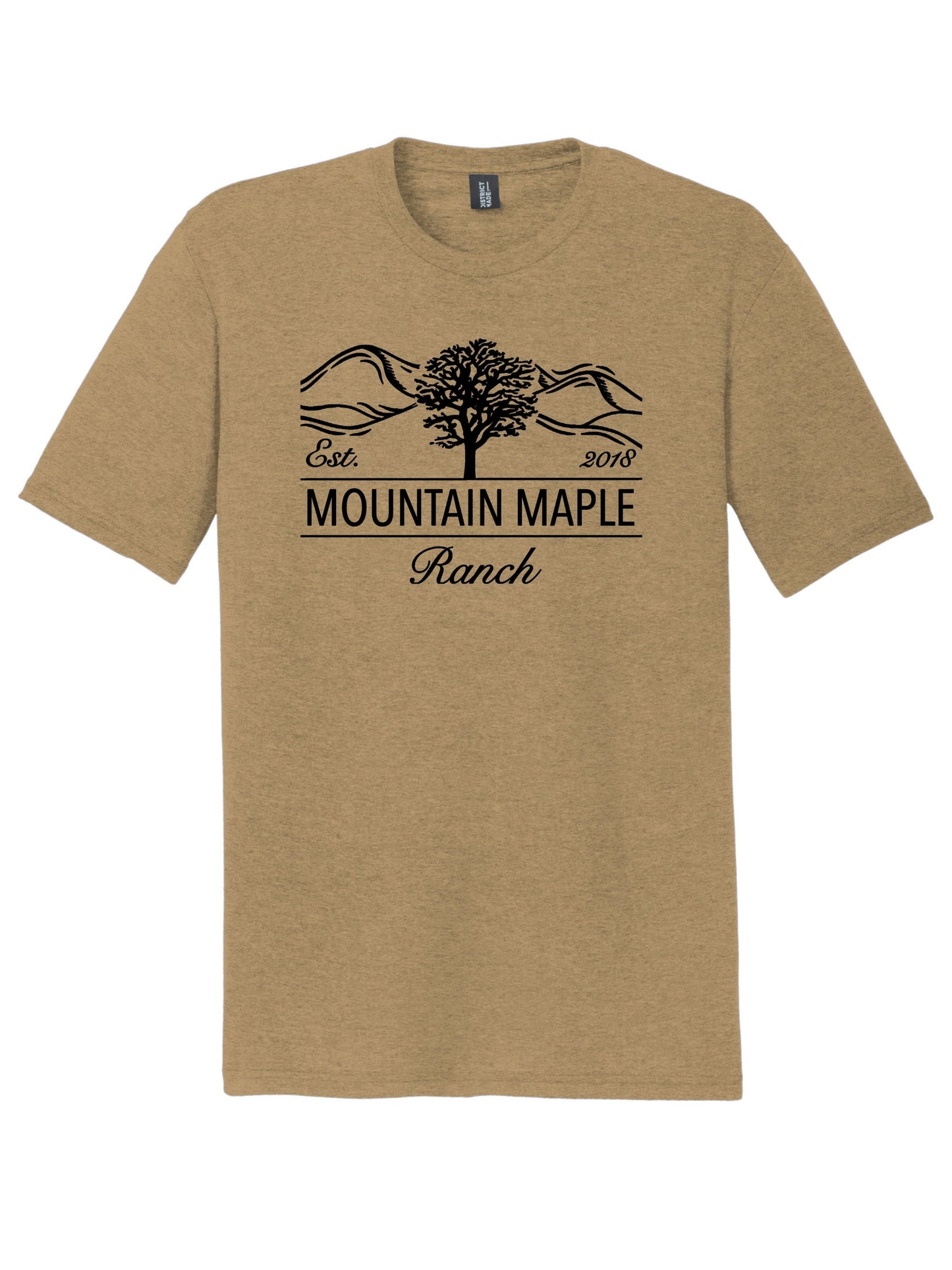 Maple Mountain Black Logo Tri-blend T-shirt