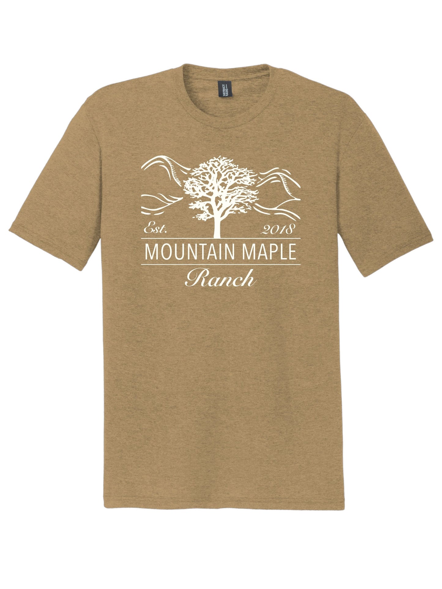 Maple Mountain White Logo Tri-blend T-shirt