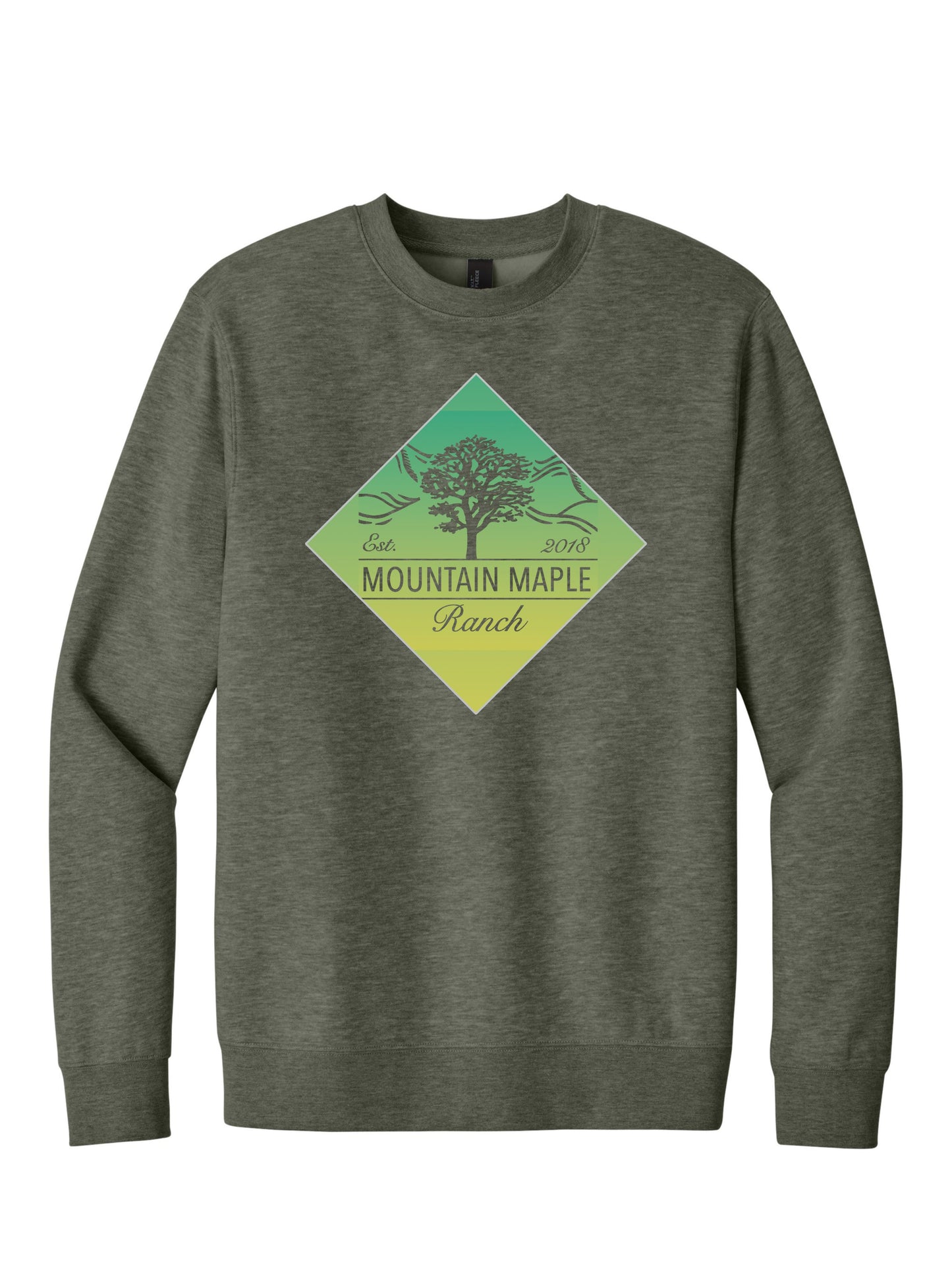 Mountain Maple Green Diamond Crewneck