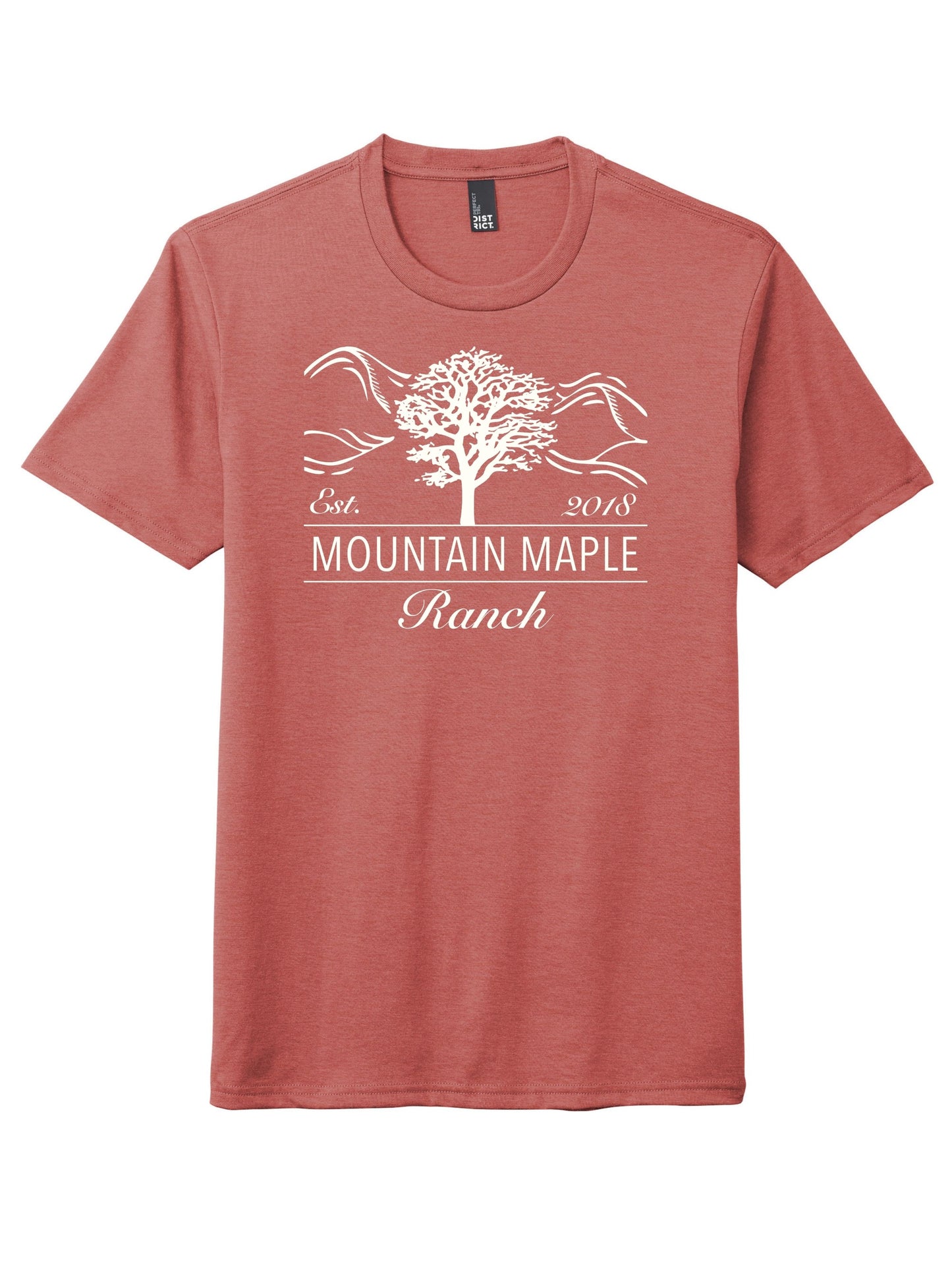 Maple Mountain White Logo Tri-blend T-shirt