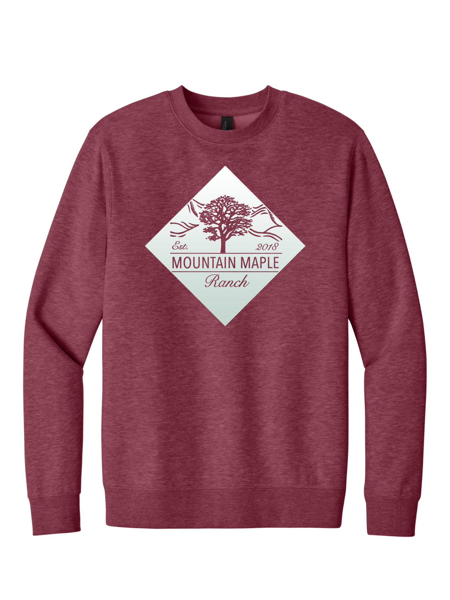 Mountain Maple White Diamond Crewneck