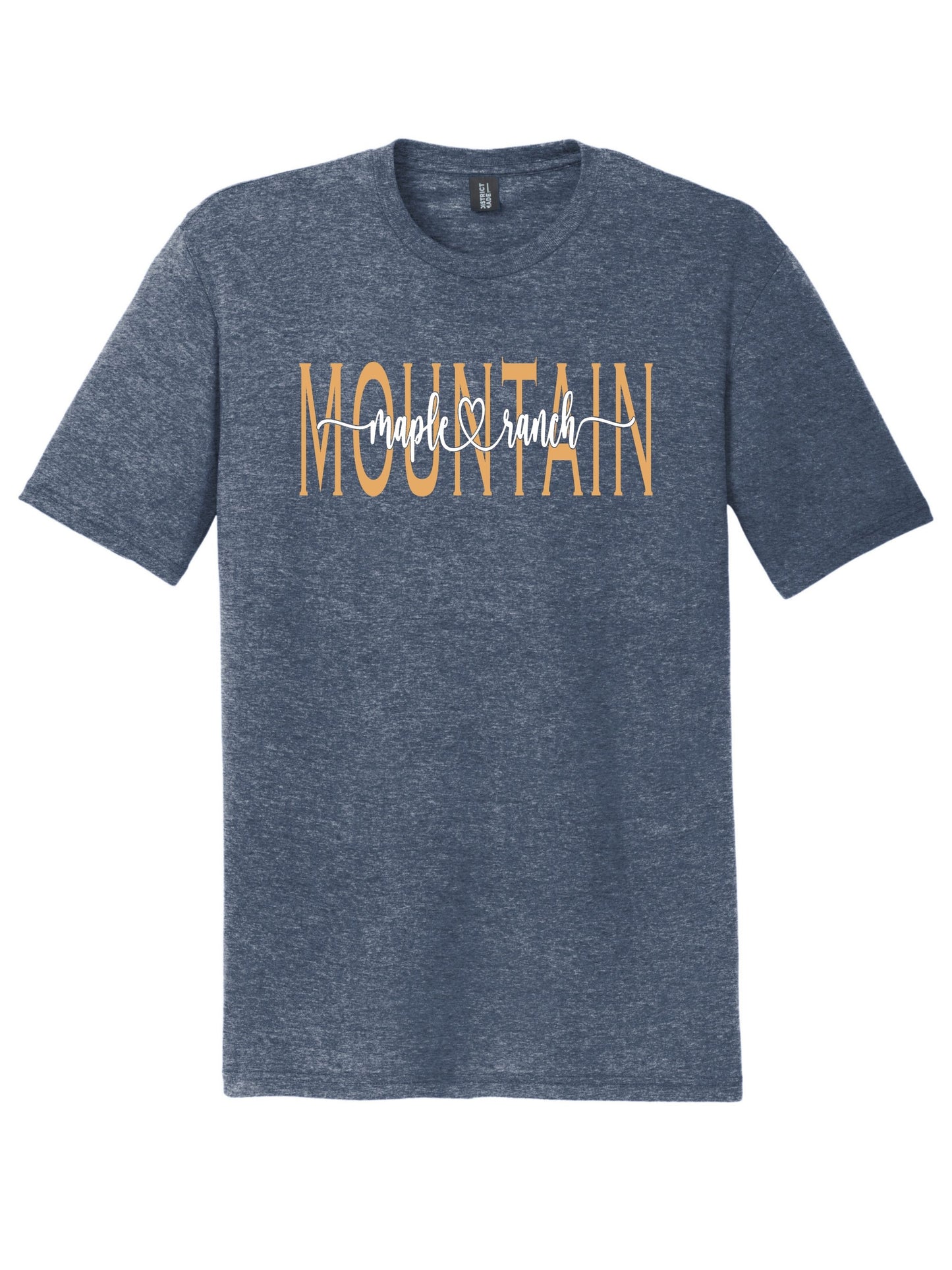 Maple Mountain Colored Cursive Tri-blend T-shirt