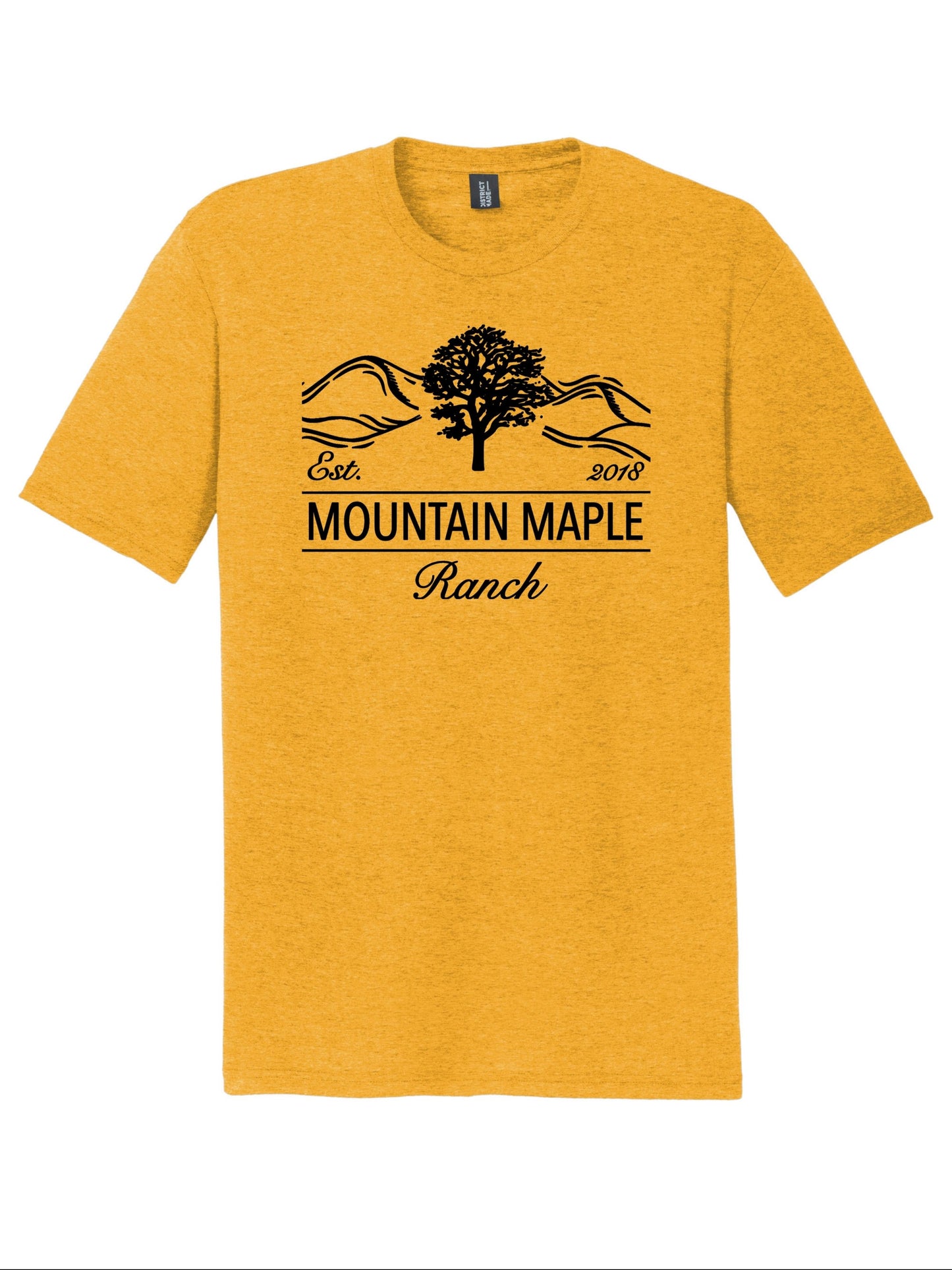 Maple Mountain Black Logo Tri-blend T-shirt