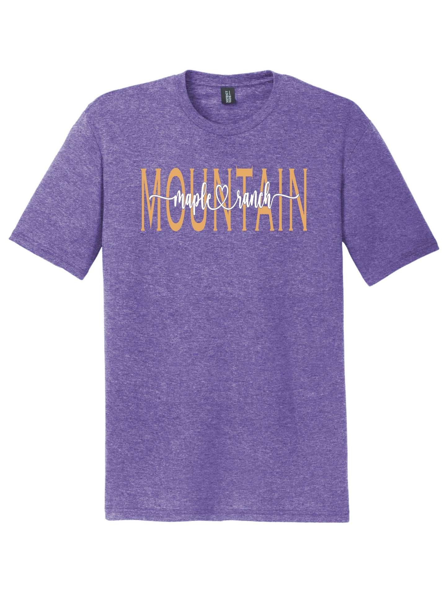 Maple Mountain Colored Cursive Tri-blend T-shirt